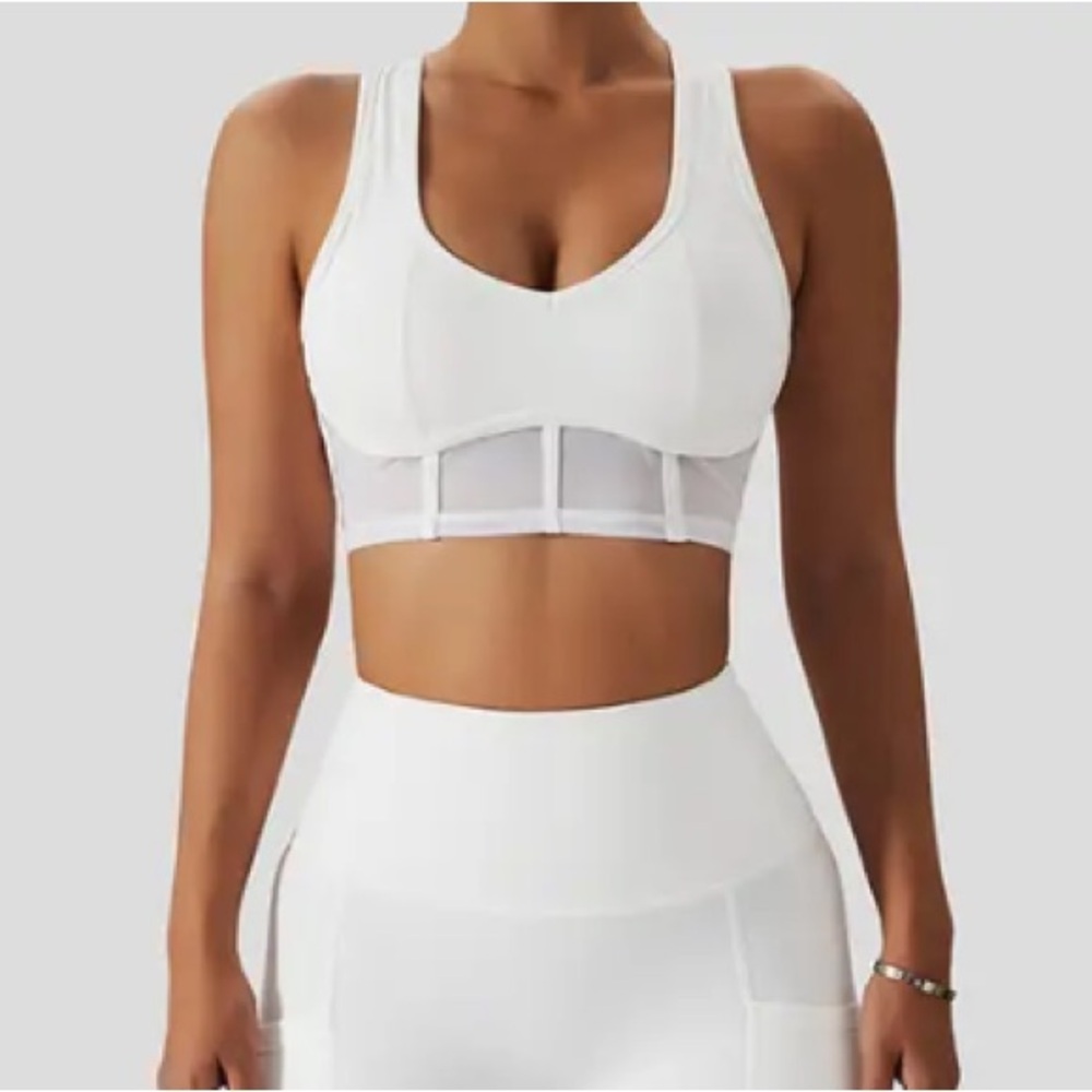 Inspired by alo mesh corset style sports bra size small